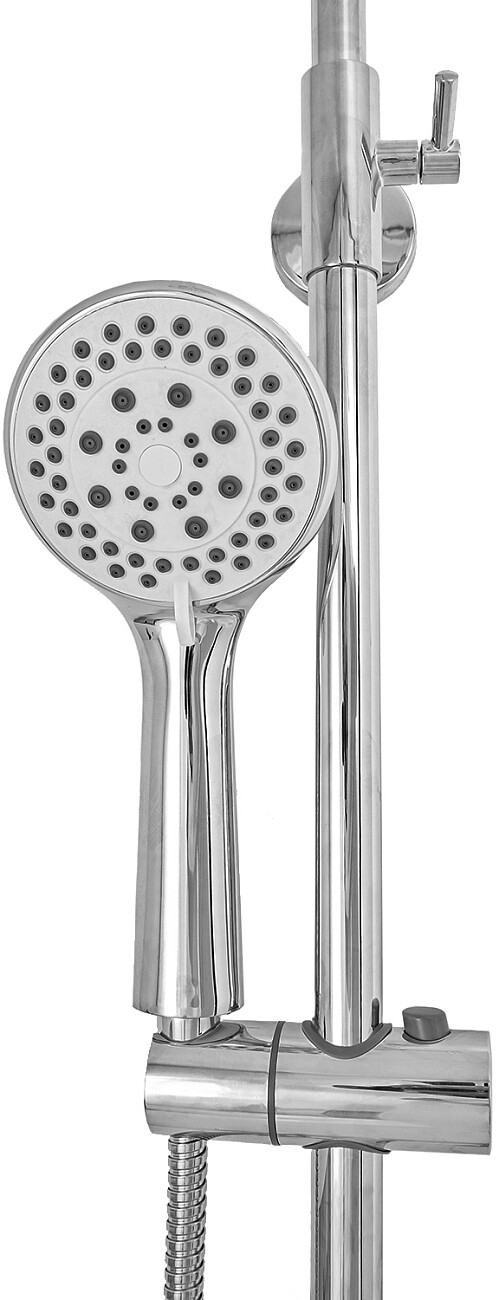 Душевая стойка с верхним душем и термостатом хром Stworki "Эстерсунд" ES-08cr - изображение 8