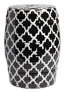 Табурет круглый керамический черный Istanbul Stool Black