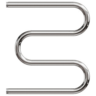 Полотенцесушитель водяной 50х50 см М-образный хром Point PN37555