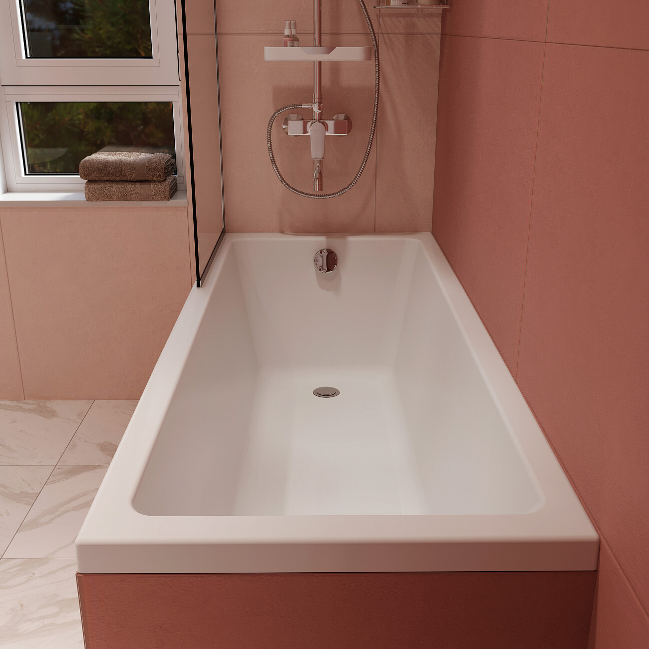 Ванна акриловая 70х170 см белая Diwo "Казань" Щ0000055165 - изображение 4