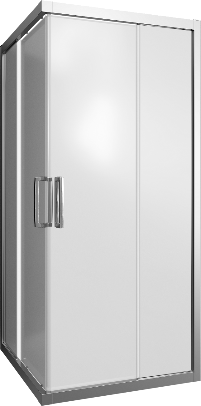 Душевой уголок 90х90 см хром матовый, стекло матовое Stworki "Дублин" - изображение 4