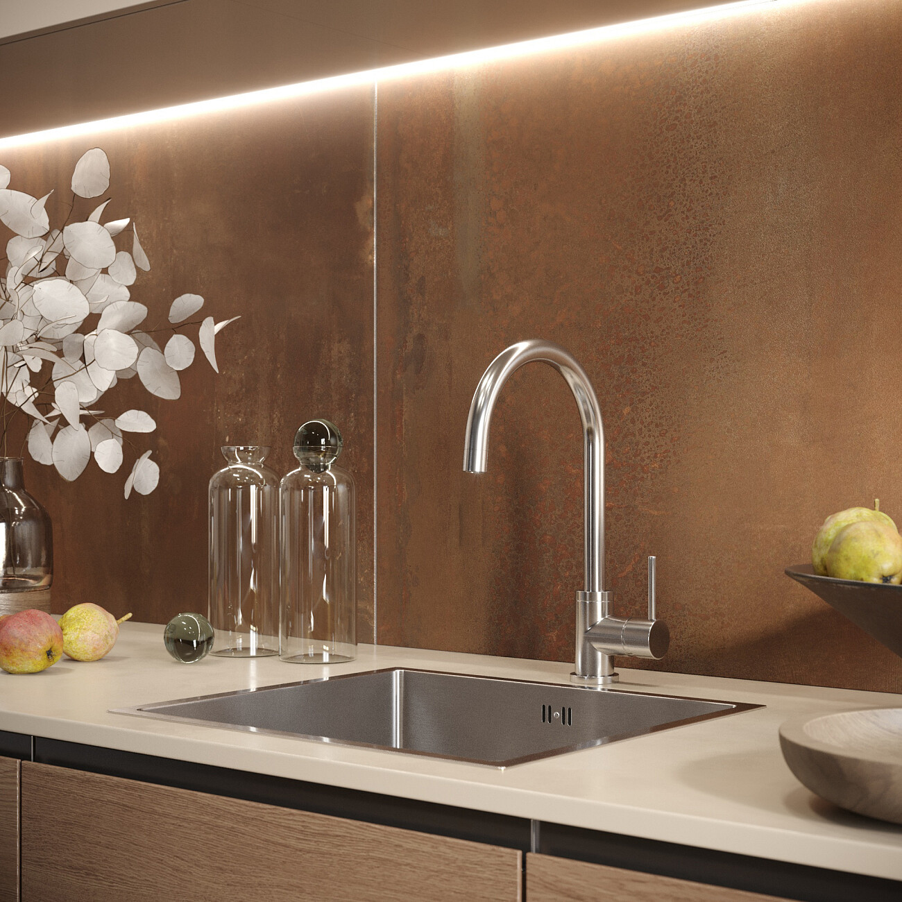 Смеситель для кухни однорычажный хром Domaci "Равенна" DC-3004 - изображение 3