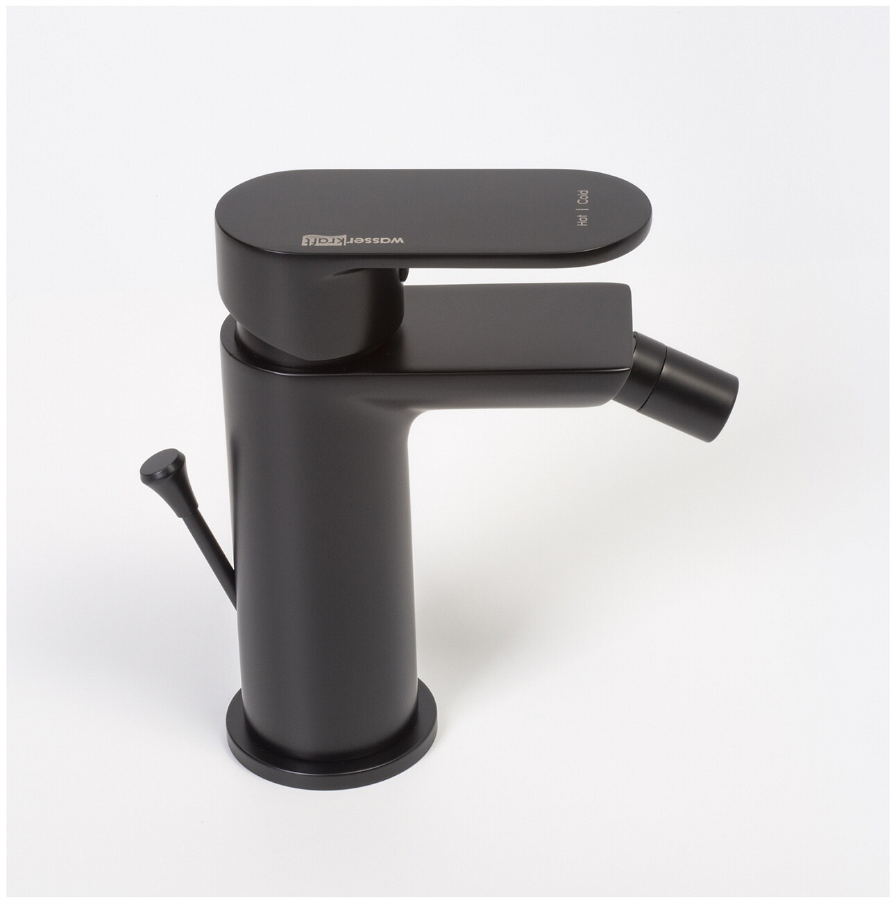 Смеситель для биде из латуни черный Wasserkraft 7406 - изображение 3