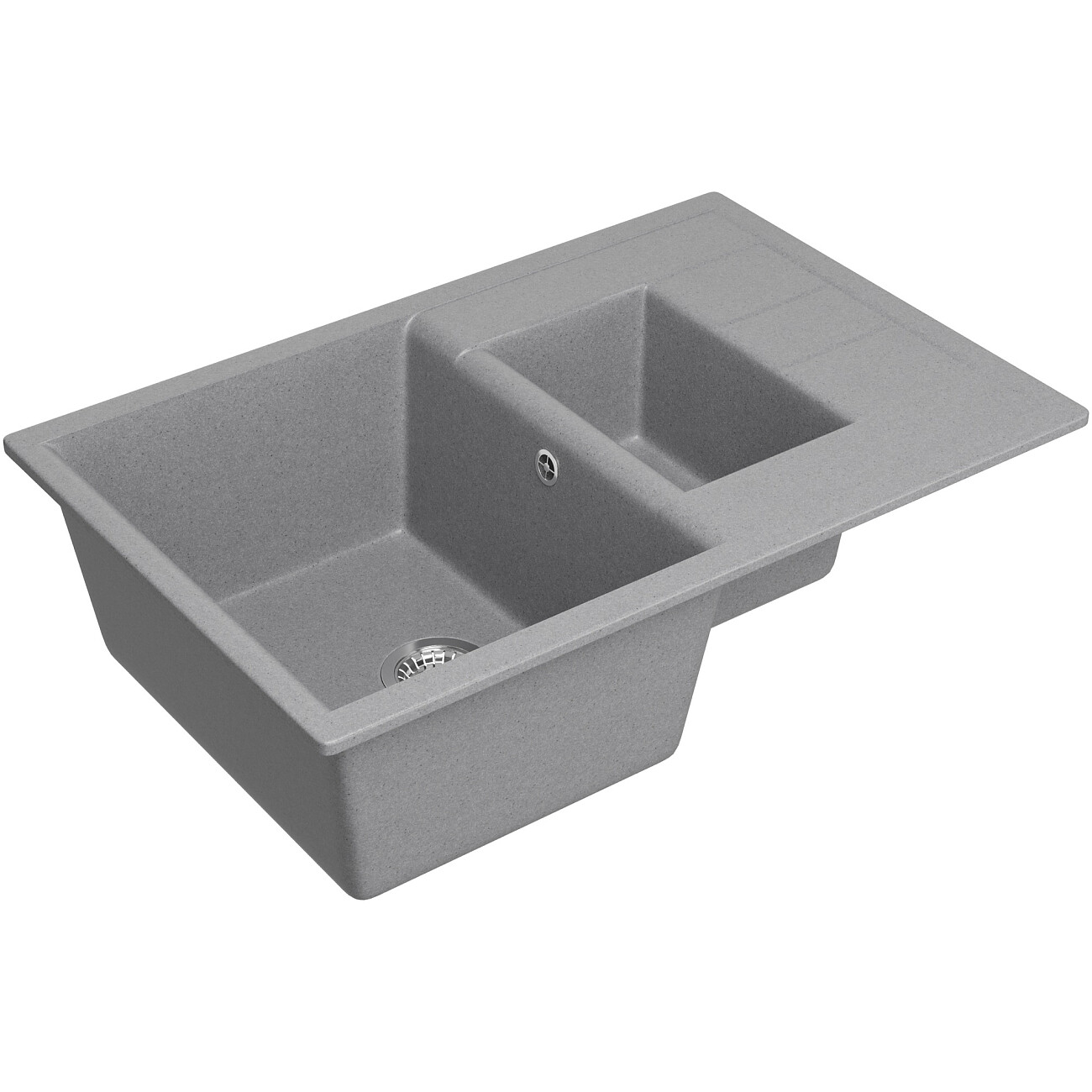 Мойка кухонная светло-серая Domaci "Болонья" М-210-006 - изображение 9
