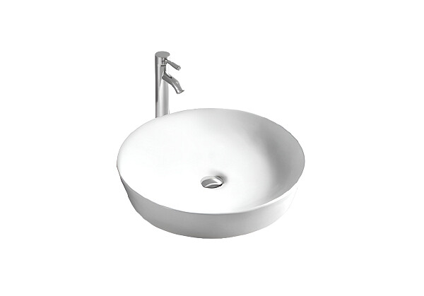 Раковина накладная круглая 42х42 см белая Aquatek "Европа" AQ5558-MW - изображение 1