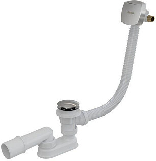 Слив-перелив для ванны автомат квадратный хром Ravak Click Clack X01440