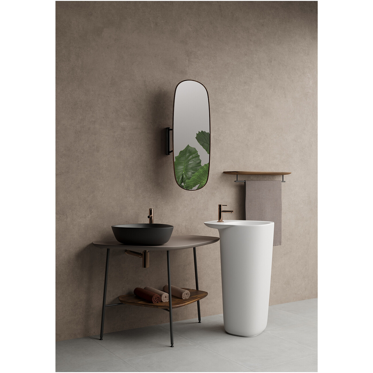 Смеситель для раковины однорычажный медный Vitra Origin A4255726 - изображение 4