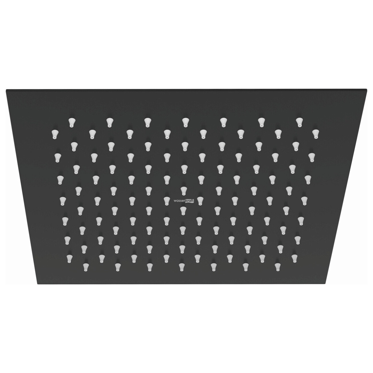 Лейка для тропического душа квадратная 25 см черная Wasserkraft A255 - изображение 2