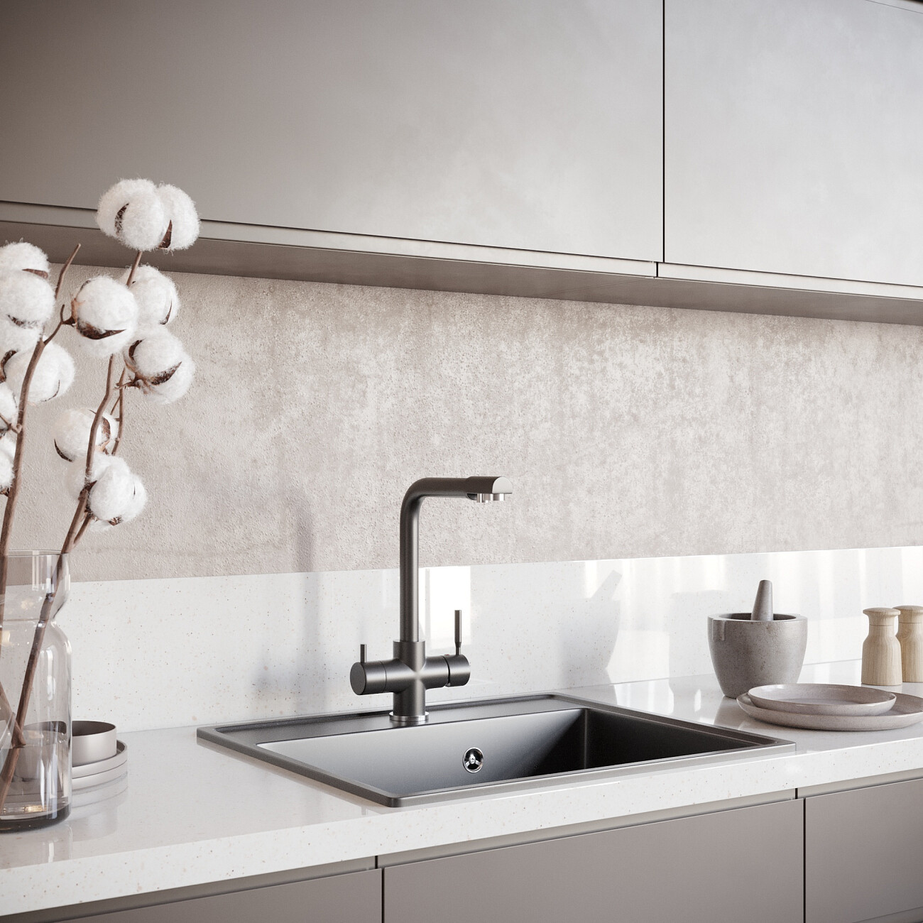 Мойка кухонная уголь Domaci "Солерно" DF 580-07 - изображение 6