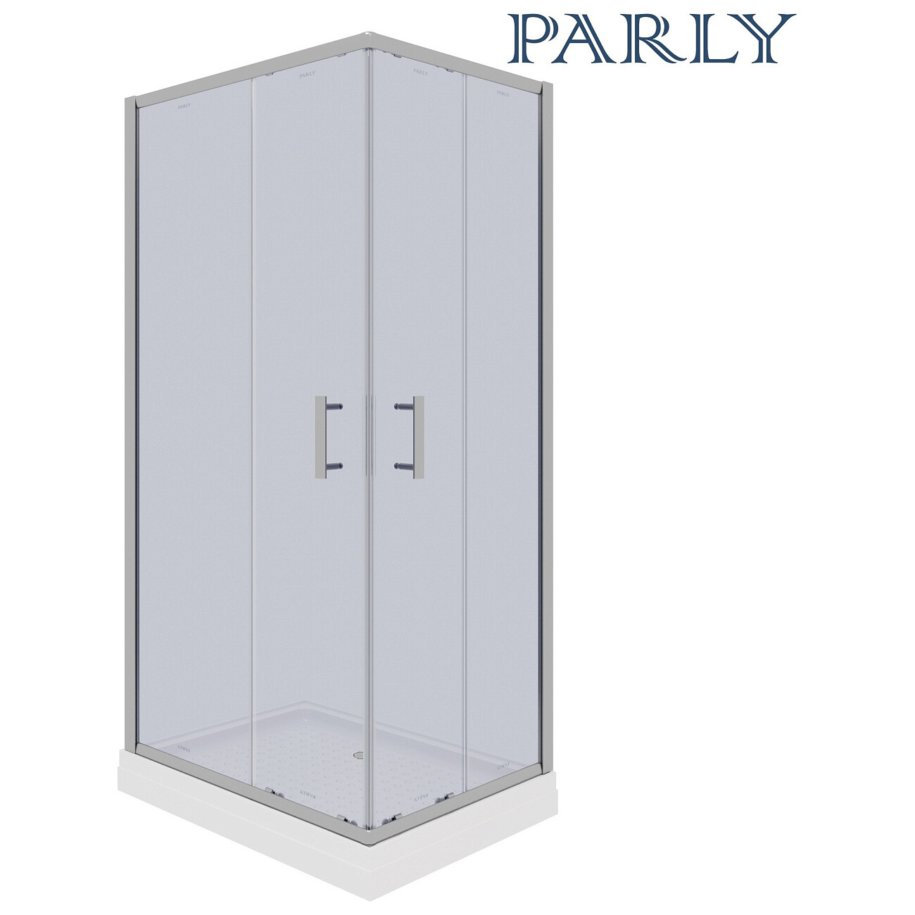 Душевой уголок прямоугольный с низким поддоном 70х100 см хром Parly Quadro QZ71S - изображение 2