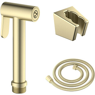 Гигиенический душ со шлангом и держателем золотой Aquatek AQ2054BG