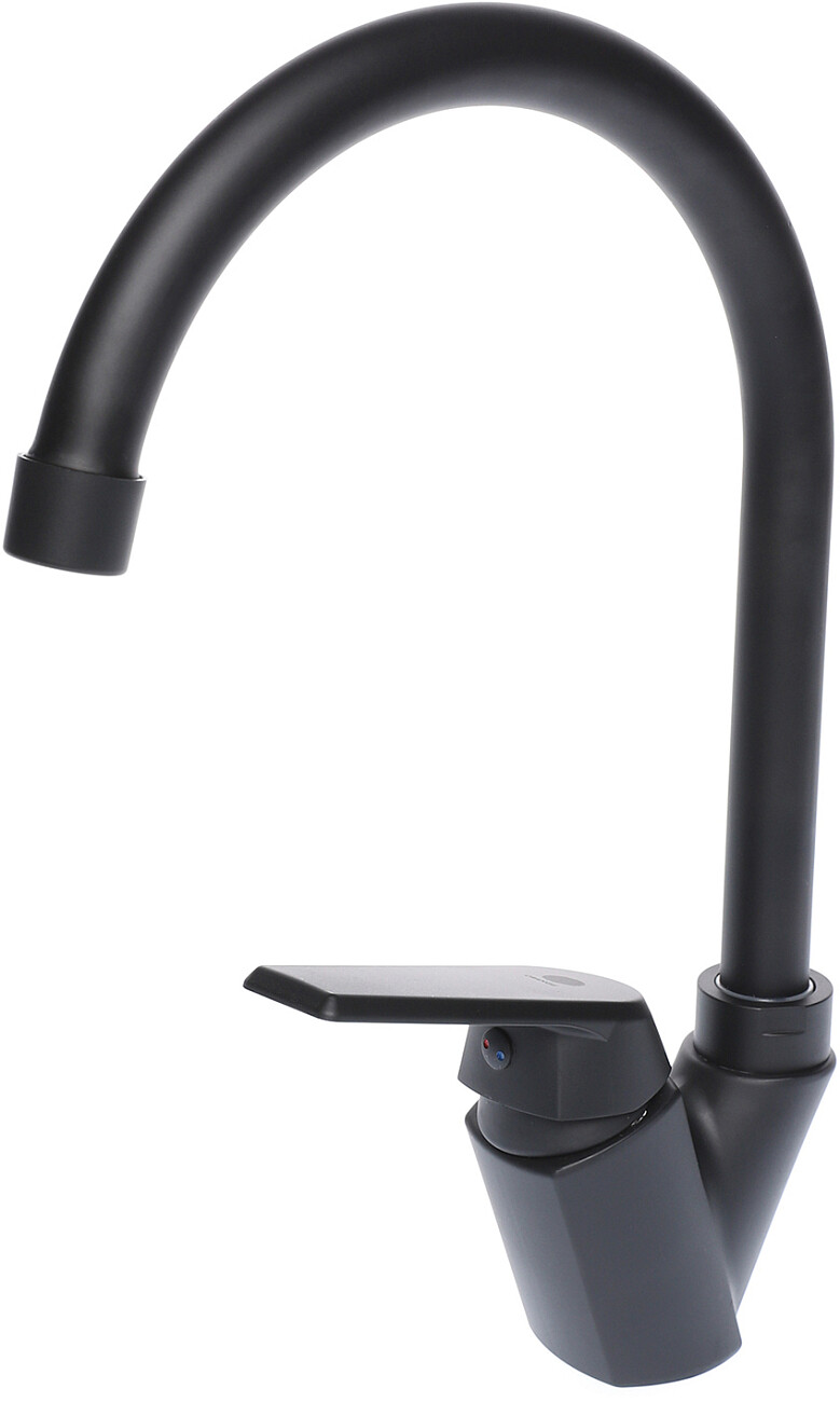 Смеситель для кухни однорычажный черный Domaci "Равенна" SM-01b - изображение 5