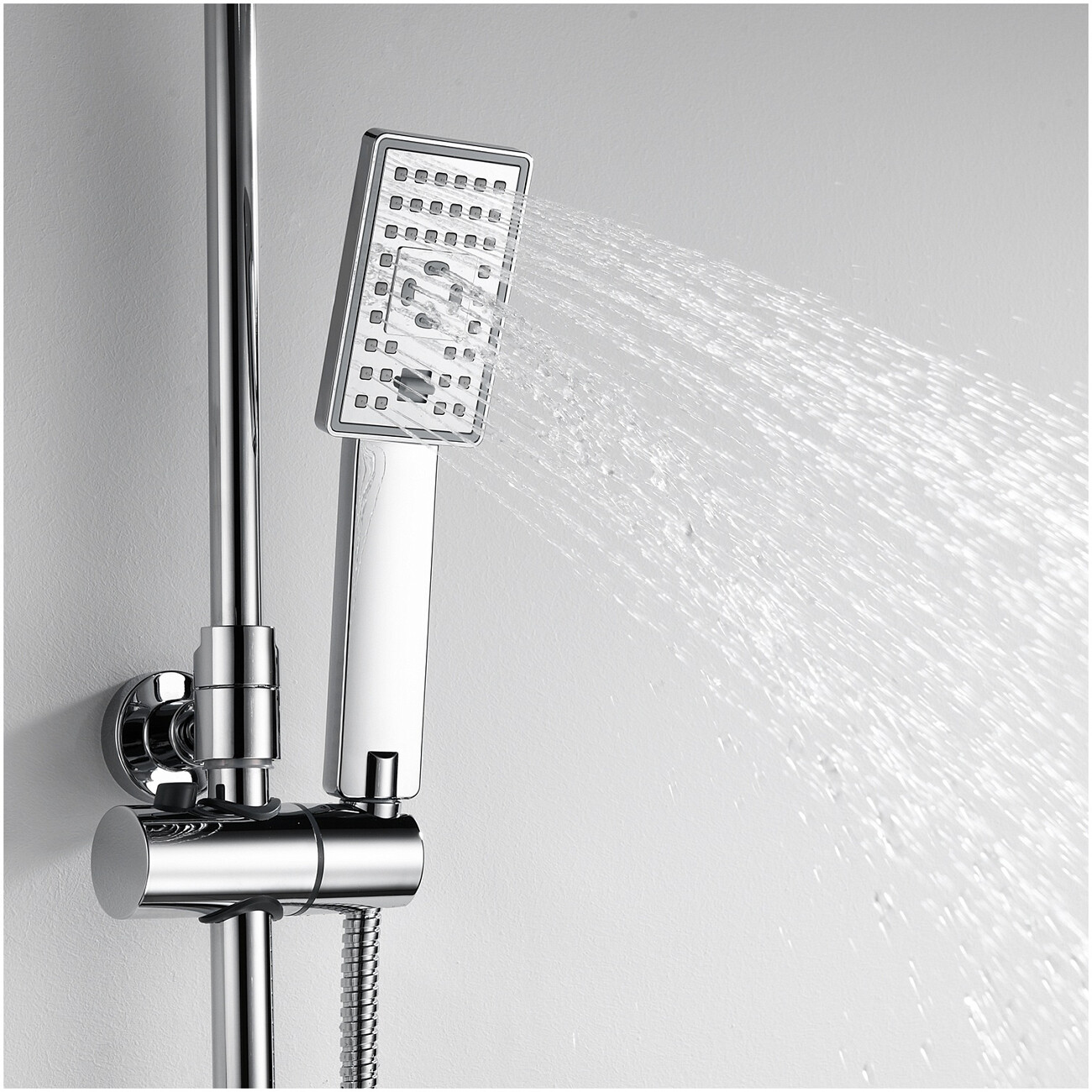 Душевая система со смесителем из латуни хром Wasserkraft A17702 - изображение 3