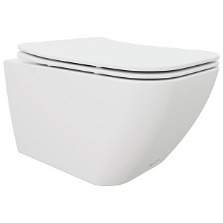 Унитаз подвесной безободковый белый матовый Cerutti SPA Mimi Aria MW CT8919