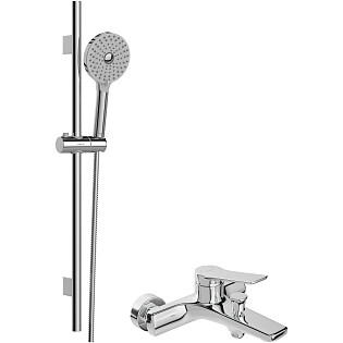 Душевой комплект хром Stworki &quot;Хельсинки&quot; S178014-2B02-3 со смесителем &quot;Хальмстад&quot; HDA5703Y