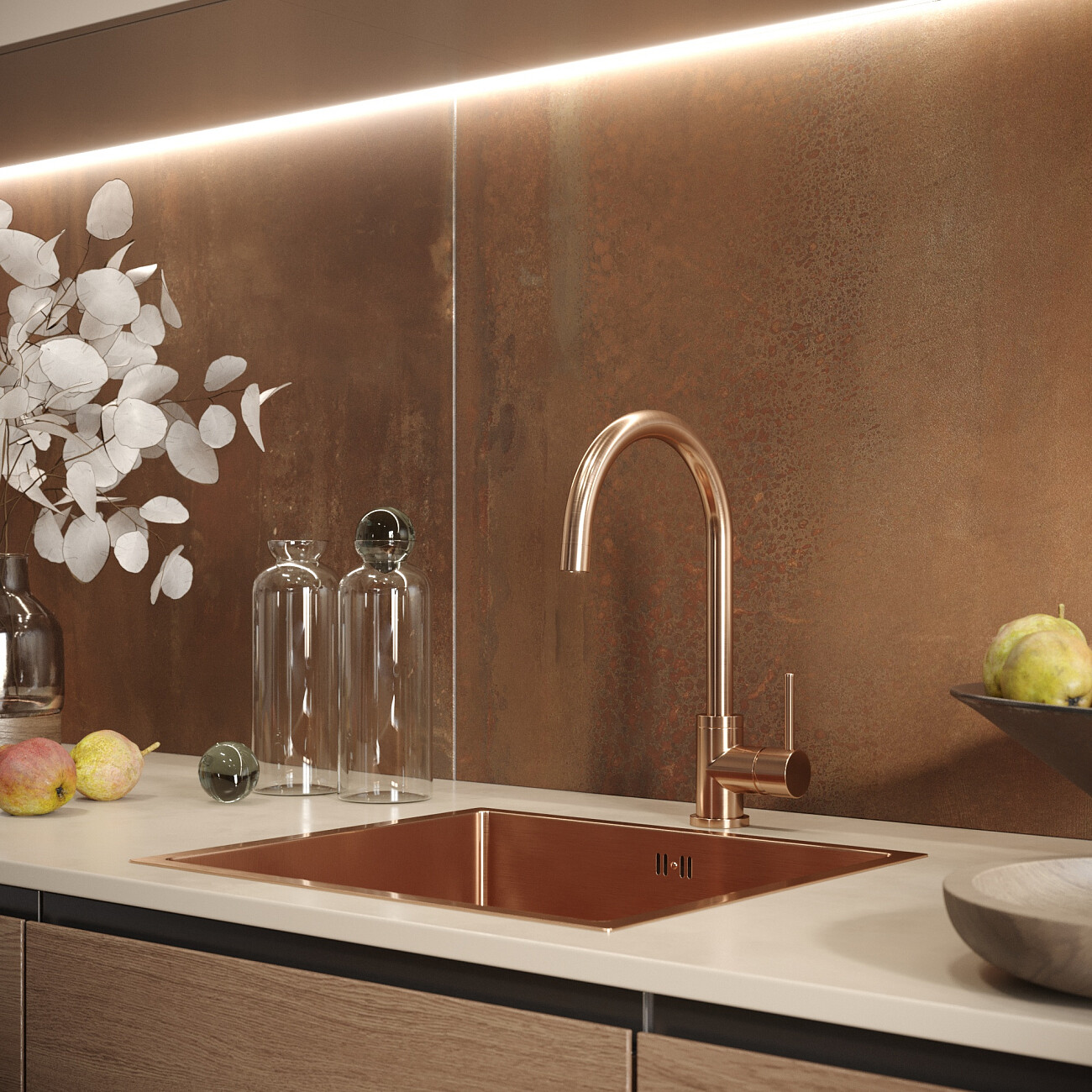 Смеситель для кухни однорычажный бронзовый Domaci "Равенна" DCB 3004 - изображение 3