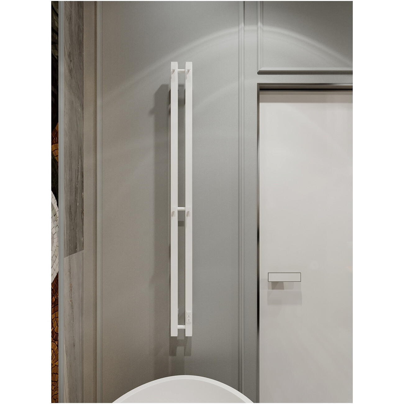 Полотенцесушитель электрический 140х11 см белый Ewrika "Пенелопа P2" 4657812418712 - изображение 9