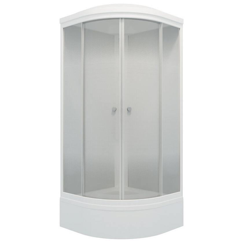 Душевая кабина четверть круга со средним поддоном 90х90 см градиент ...