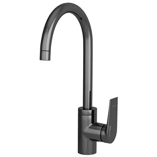 Смеситель для кухни из латуни оружейная сталь Wasserkraft 8407