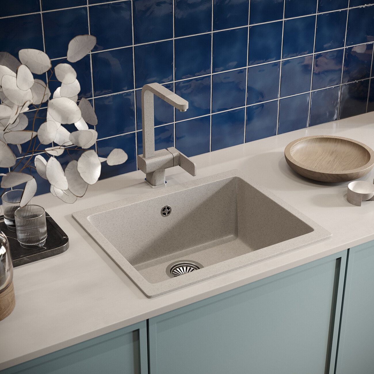 Смеситель для кухни однорычажный барит Domaci "Солерно" DC-3014 - изображение 4