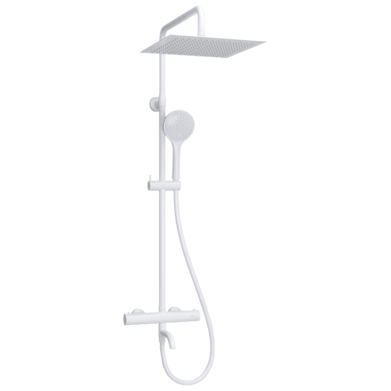 Душевой комплект с верхним душем и лейкой белый Wasserkraft A188.163.155.WM Thermo - изображение 3