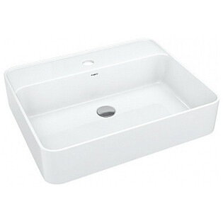 Раковина накладная керамическая прямоугольная 47х58 см белая СаНта &quot;Олимп 57&quot;