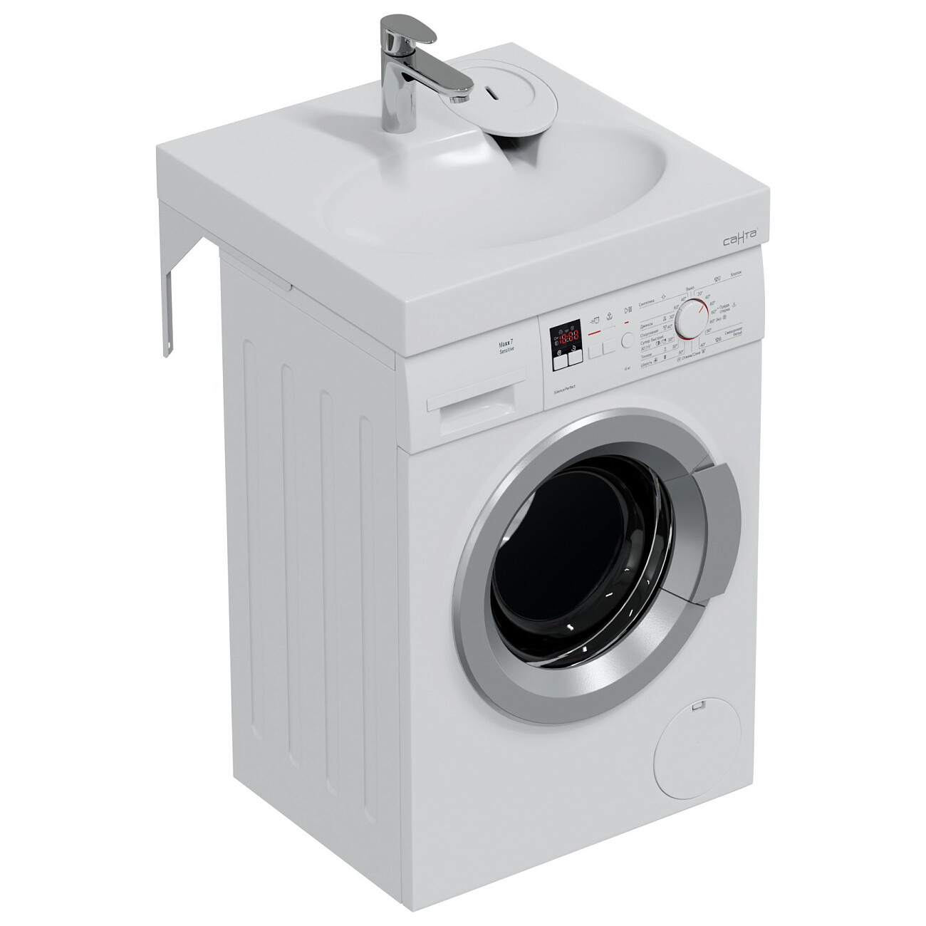 Раковина над стиральной машиной 60х60 см белая "Луна" 900103 - изображение 8