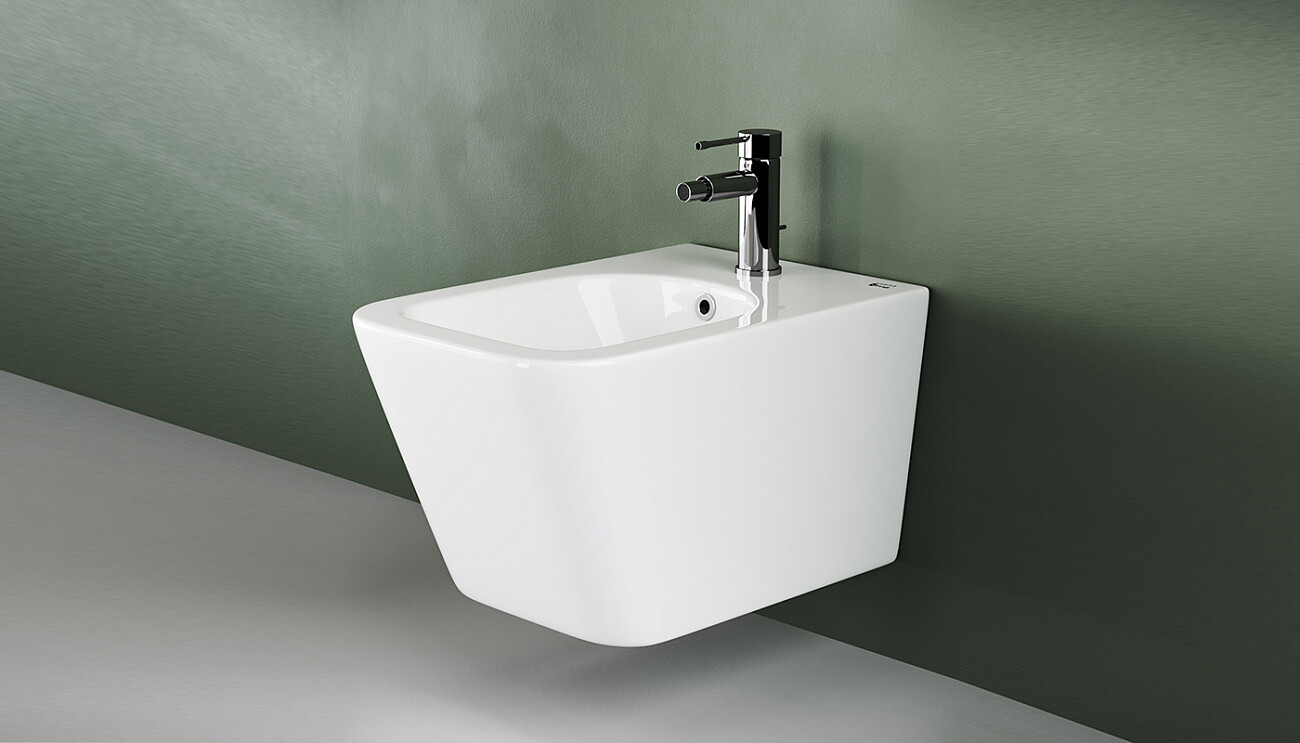 Биде подвесное белое Ceramica Nova Metric CN3008 с инсталляцией для биде Stworki 540201 - изображение 3