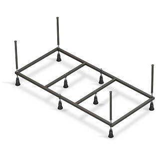 Рама для ванны стальная 150 см черная Cersanit Virgo K-RW-VIRGO*150n