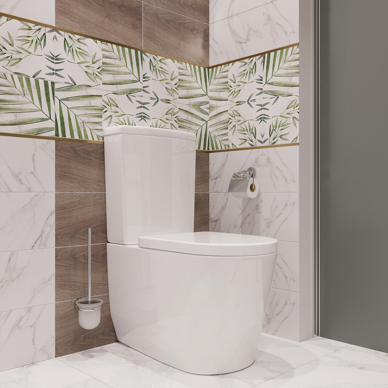 Унитаз напольный с микролифтом белый Stworki "Мосс" HDC527P - изображение 2