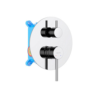 Смеситель для душа встраиваемый однорычажный 2 режима хром Aquatek &quot;Европа&quot; AQ1346CR