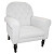 Кресло с мягкими подлокотниками белое Walter Scott