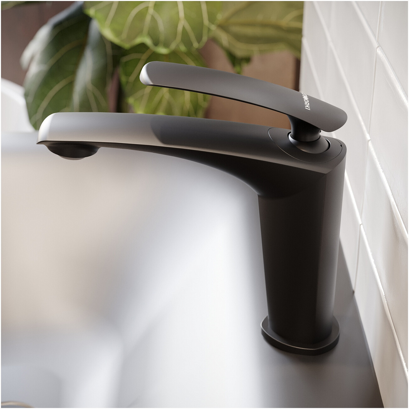 Смеситель для раковины однорычажный черный Stworki "Гётеборг" S03010BK - изображение 7