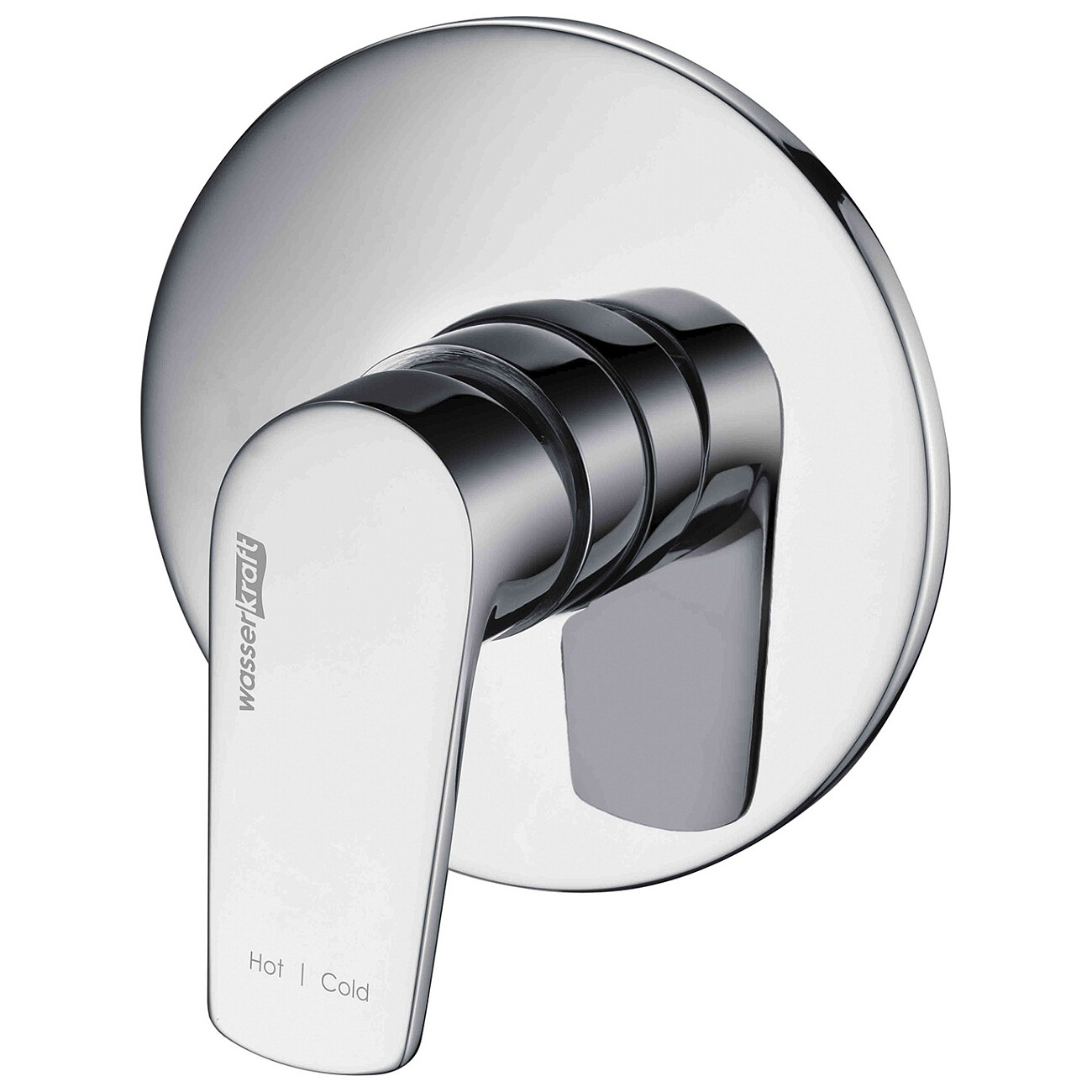 Смеситель для душа встраиваемый из латуни хром Wasserkraft 6151 - изображение 3