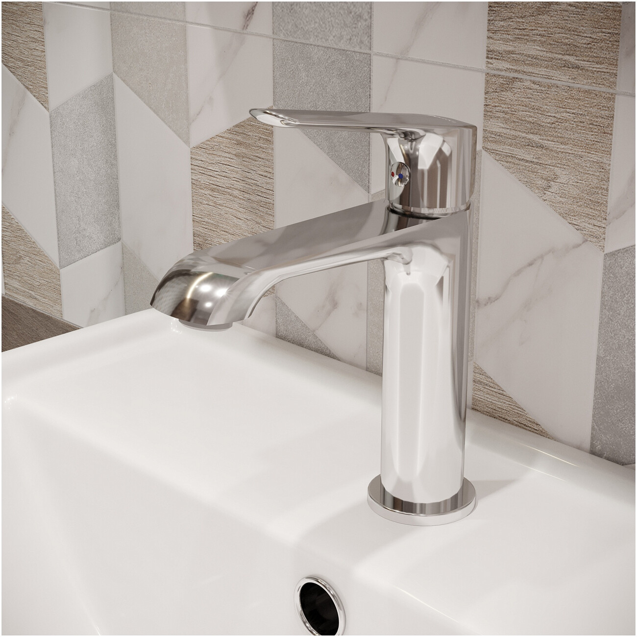 Смеситель для раковины однорычажный хром Stworki "Хельсингборг" S18010CR - изображение 5