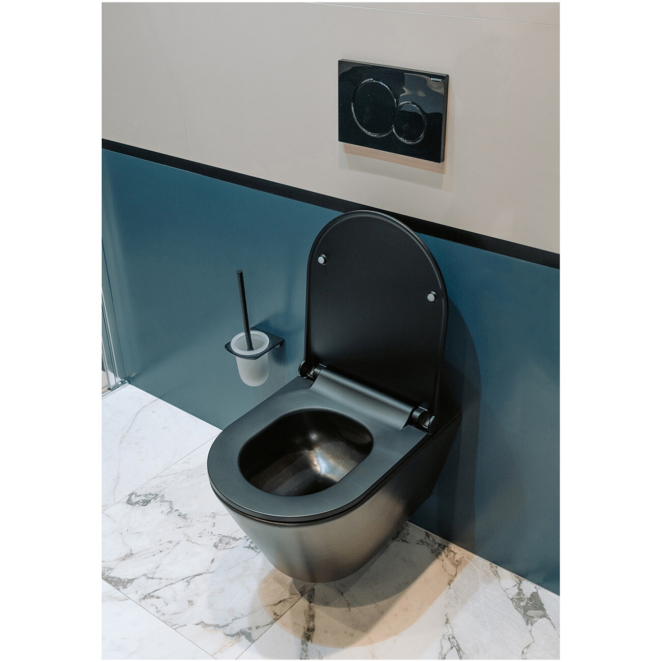 Унитаз подвесной черный Creto Logan L3 1003-002-L3BlMat с инсталляцией Creto Premium 2.0 INST-CR-2.0 - изображение 14