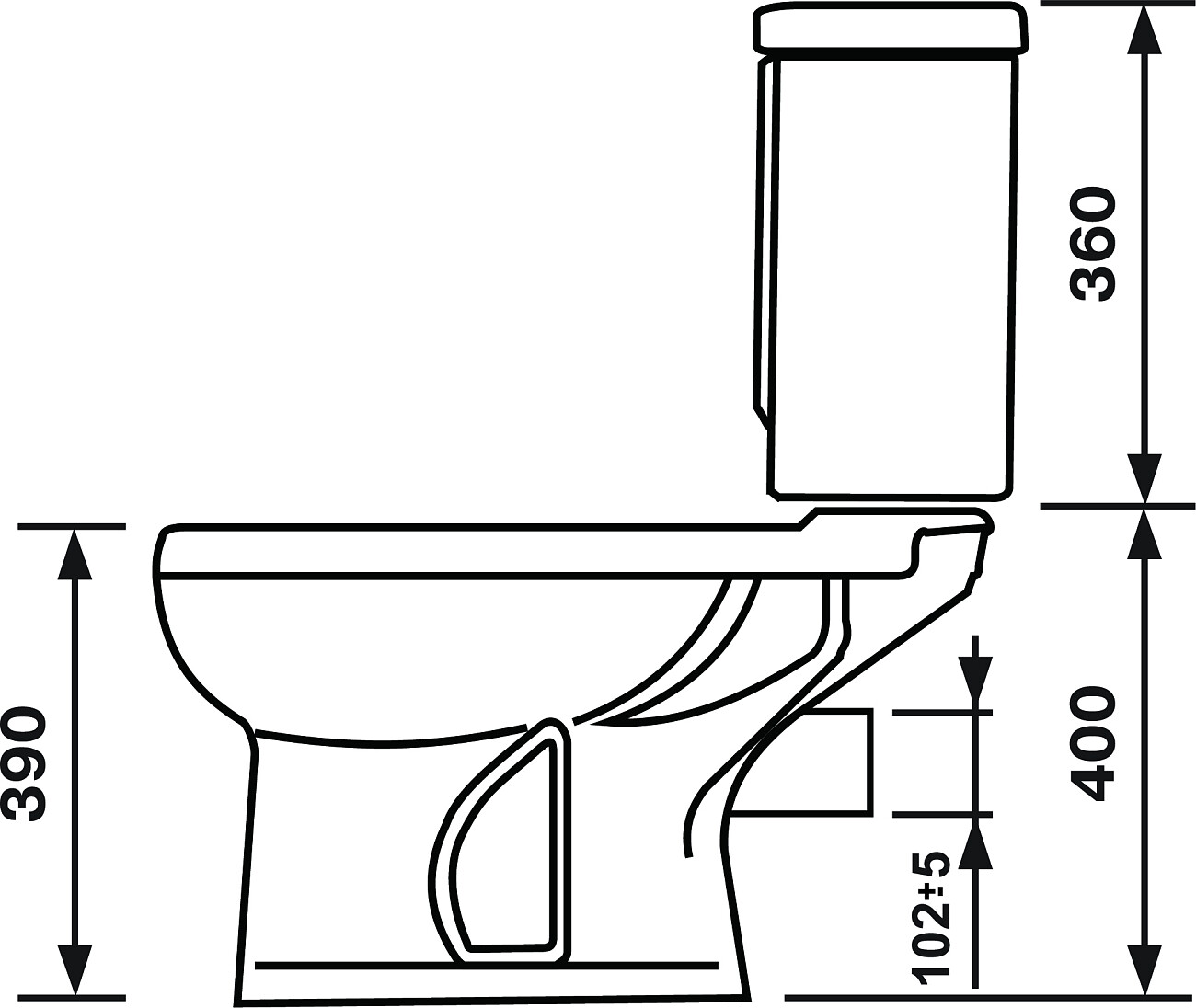 Унитаз напольный фарфоровый зелёный Оскольская керамика "Дора-Антивсплеск" 47325130402 - изображение 2