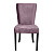 Стул обеденный с широкой спинкой серо-фиолетовый микровелюр Sophisticated