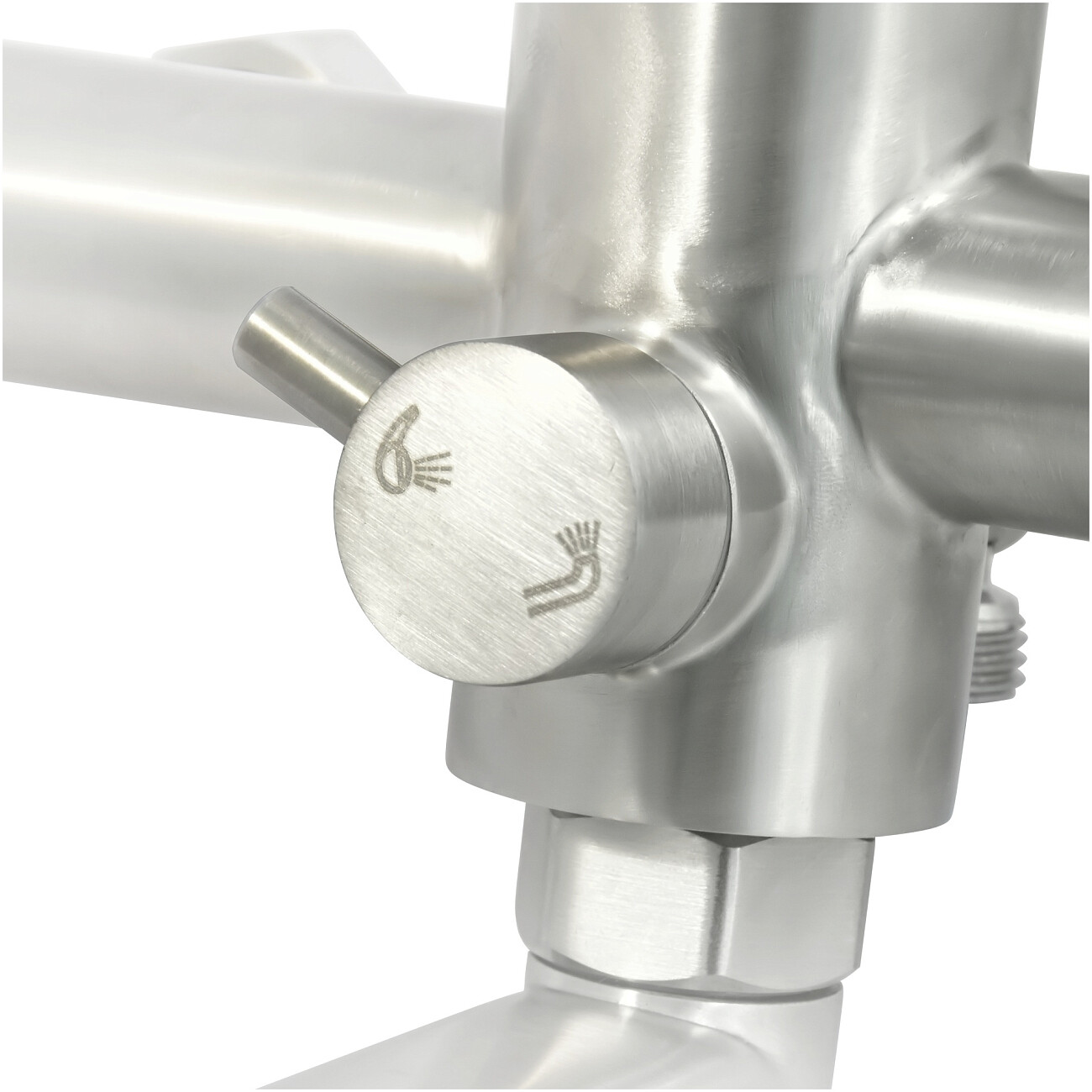 Смеситель для ванны однорычажный с душевым гарнитуром сталь Juguni Luxe Parus 0402.453 - изображение 12