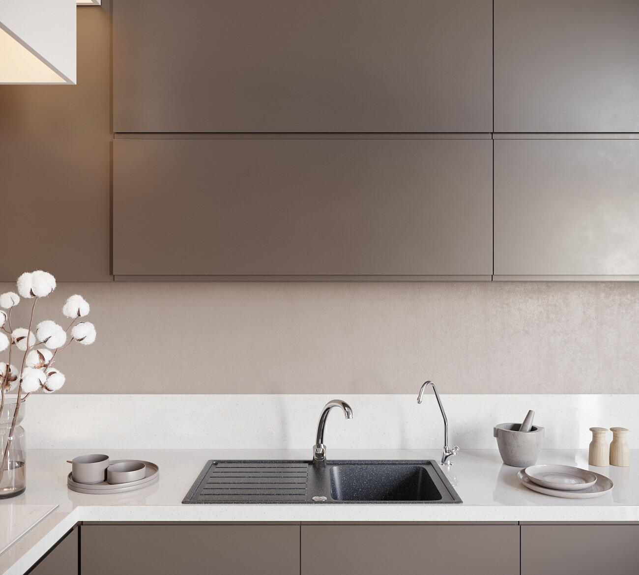 Мойка кухонная черная Domaci "Бьелла" DMC-20-308 - изображение 4