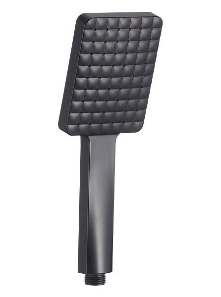 Лейка для ручного душа прямоугольная 8х9 см черная D-Lin D61037 - изображение 1