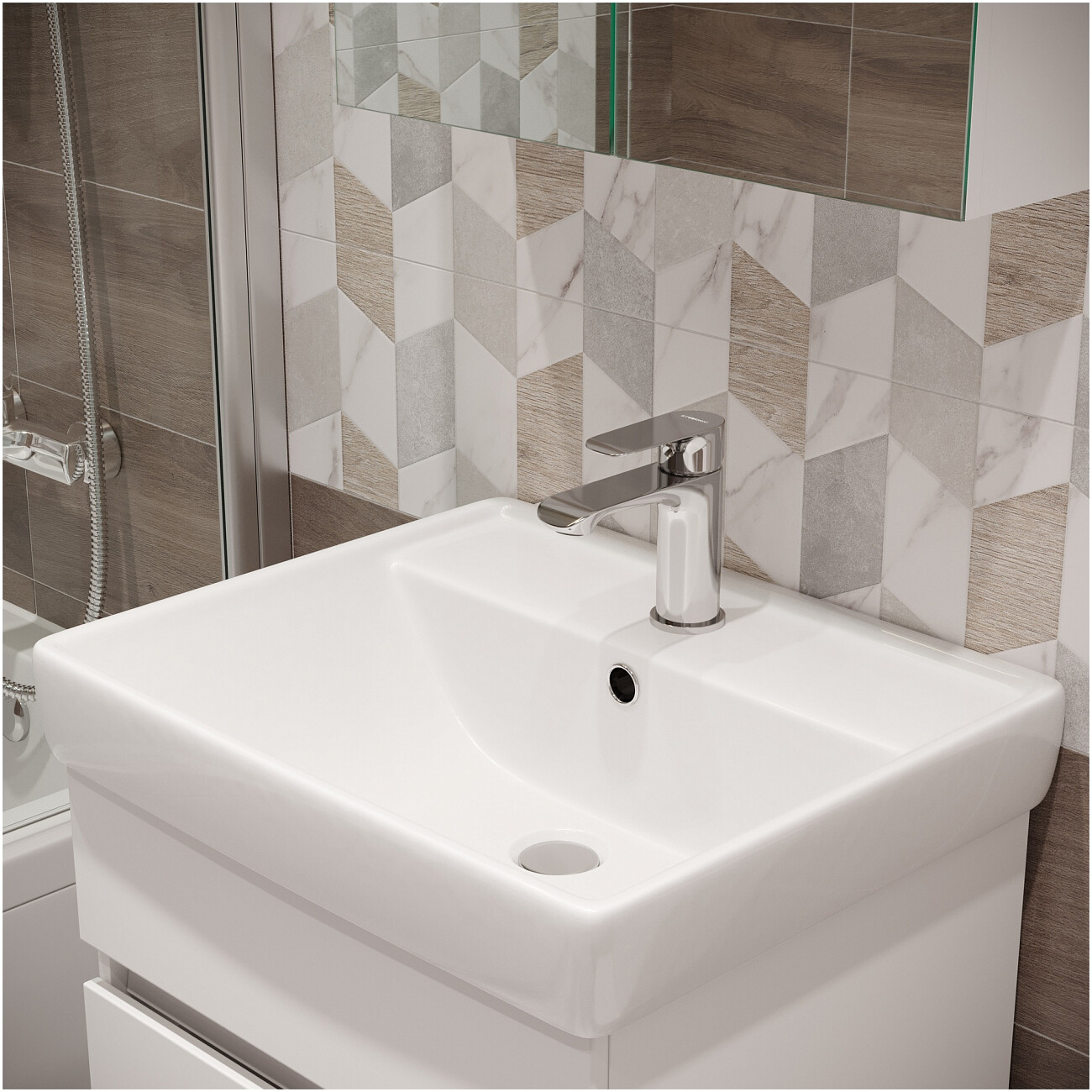 Смеситель для раковины однорычажный хром Stworki "Копенгаген" S42010CR - изображение 6