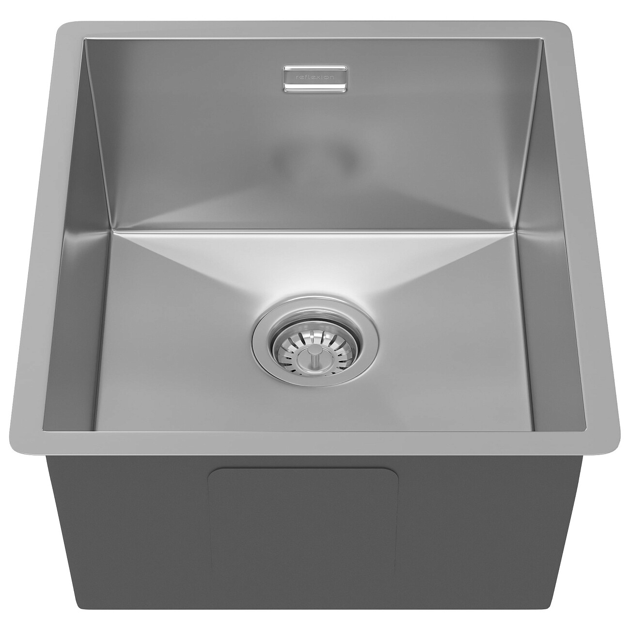 Кухонная мойка из нержавеющей стали 44х38 см полированная сталь Reflexion Como RX2038SS - изображение 3