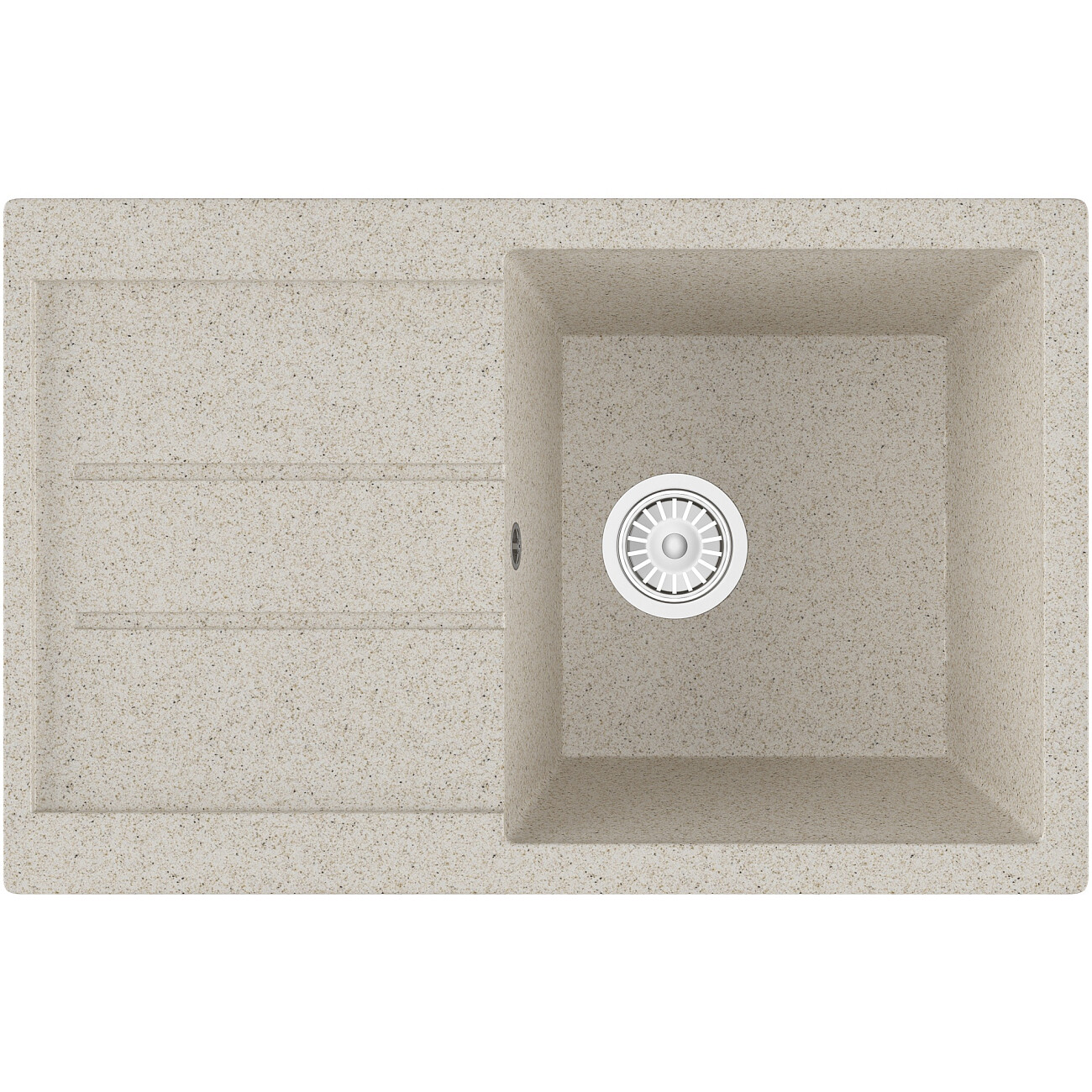 Мойка кухонная бежевая Domaci "Бьелла" DMC-25 со смесителем "Равенна" D99-120st - изображение 6