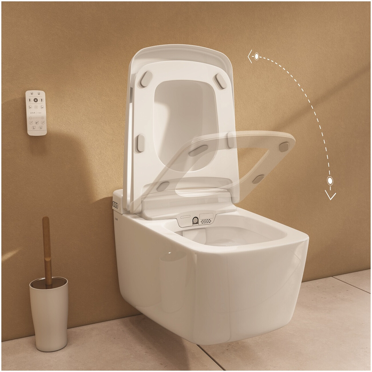 Умный унитаз подвесной белый V-Care Prime - изображение 3