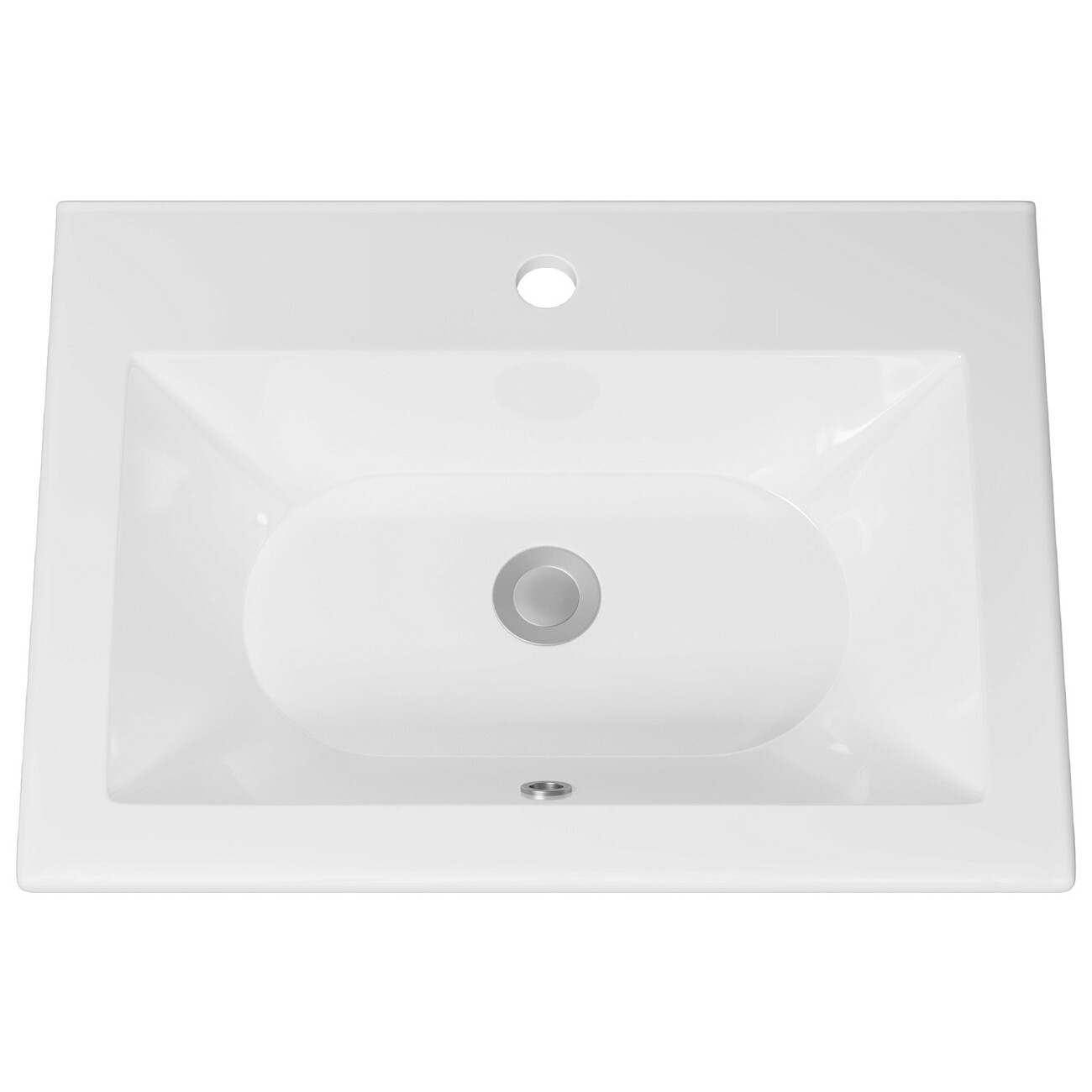 Раковина накладная керамическая 46х61 см белая Днепрокерамика "Амальфи" УТ000015271 - изображение 2