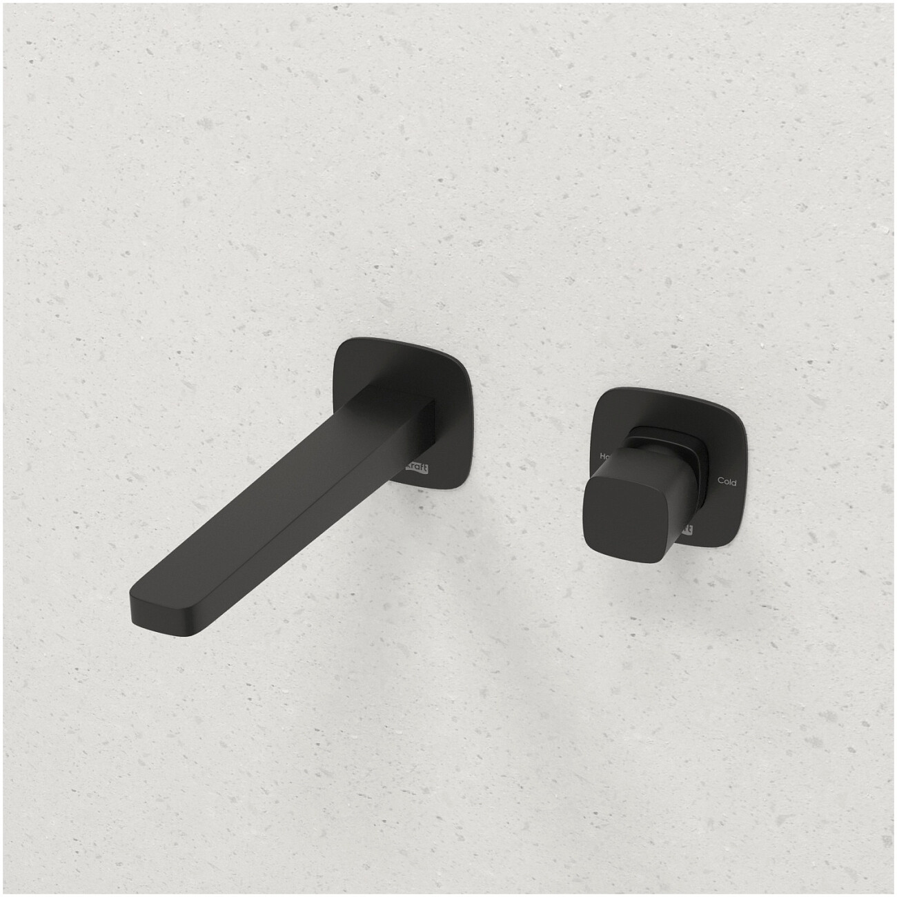 Смеситель для раковины встраиваемый с изливом черный Wasserkraft A9151.315 - изображение 2