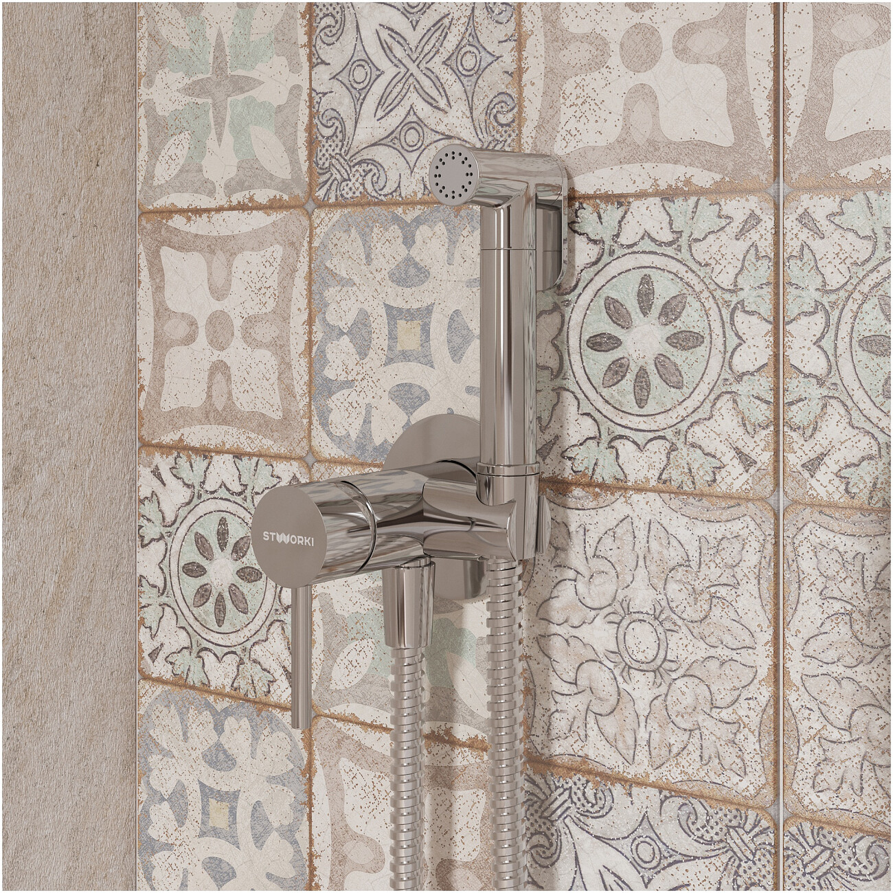 Гигиенический душ со смесителем хром Stworki "Эстерсунд" S31150CR - изображение 5