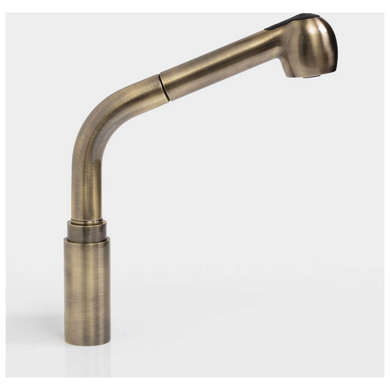 Смеситель для кухни из латуни с выдвижной лейкой светлая бронза Wasserkraft A8237 - изображение 5