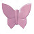 Декоративная бабочка Butterfly (розовая)     h12 (10*12*5)